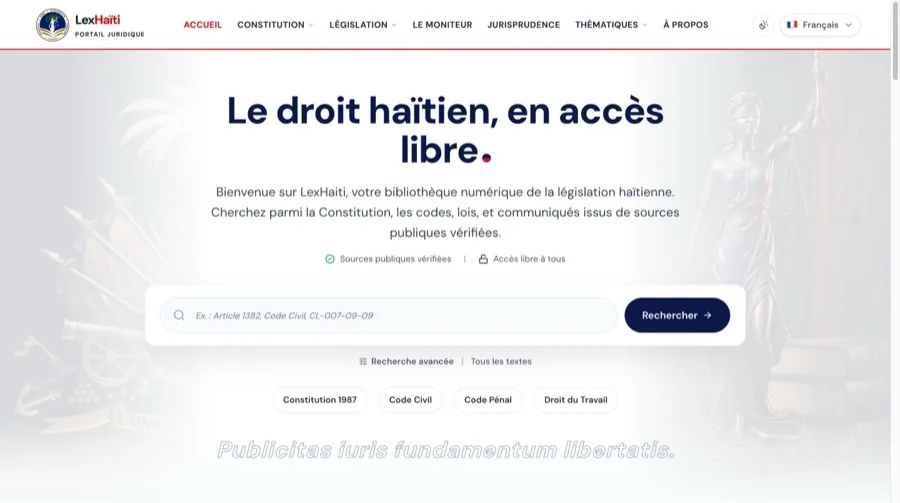 Lancement de LexHaiti : l'accès au droit pour tous
